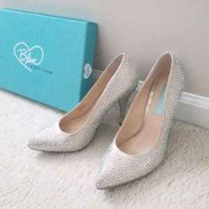 Blue by Betsey Johnson Jeweled Pumps